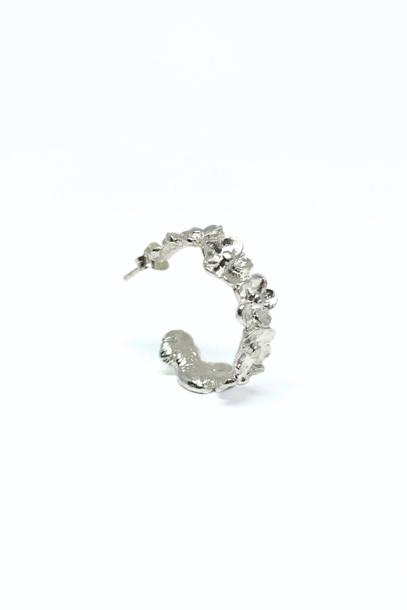 Hibiscus Hoop Earrings